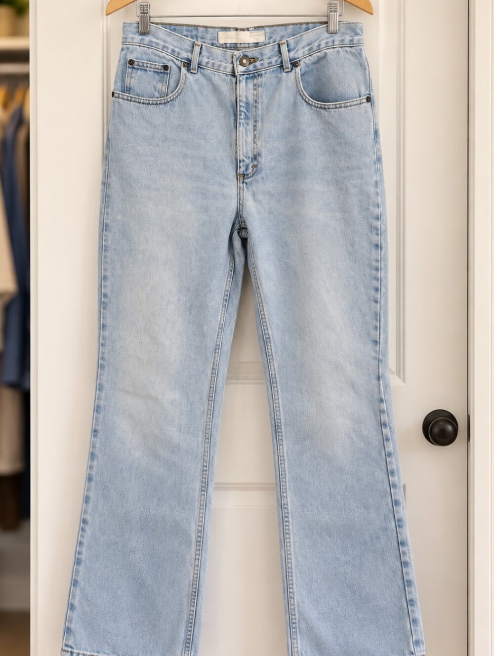 Vintage Bugle Boy Women’s 14R Light Wash Bootcut Jeans 100% Cotton